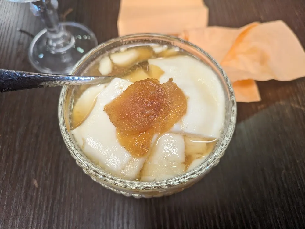 Dessert Tofu Gingembre Confit